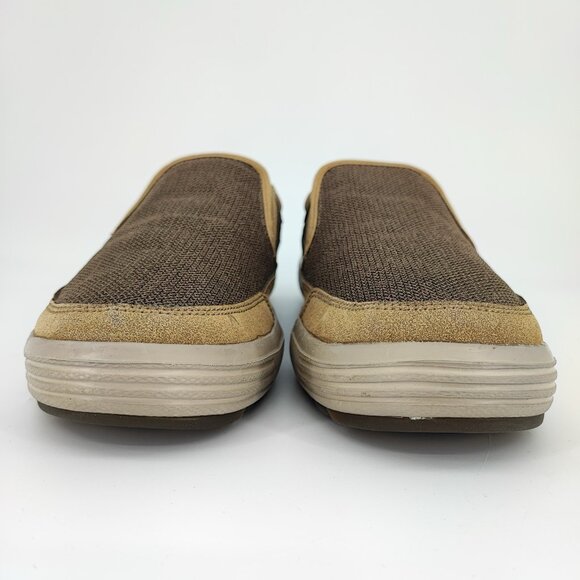 Skechers Relaxed Fit Superior Milford Men\'s Sz 13 Mesh Brown Slip On Shoe 64740 main image 6